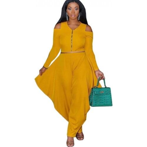 Two Piece Set Africa Clothes African New Dashiki Fashion Folds Suit Top And Pant Trousers Super Elastic Party For Women Outfits