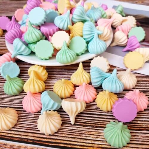 Cream Meringue Sugar Artificial Candy Model Home Decor Miniature Craft Ornament Garden Fairy Decoration DIY Accessories 20pc/lot