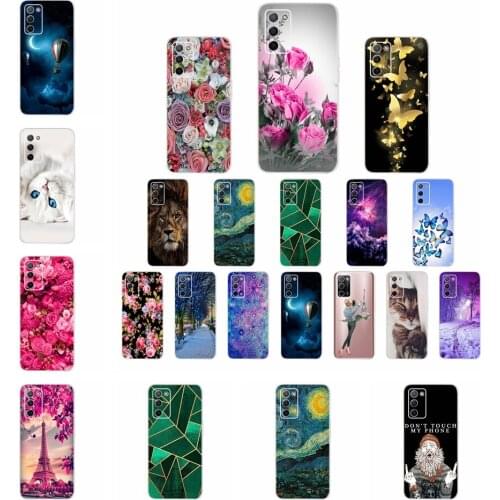 Matte Phone Case For Oppo A55 5G Back Cover 6.5“ Transparent 3D Flowers Painted Bumper Shell For oppo a55 a 55 OPPO PEMM00 Funda