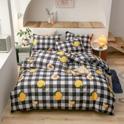 Modern Style Duvet Cover Sets Lattice Bedding Set Home Flat Bed Sheet Quilt Covers With Pillowcase Single Double Queen King Size