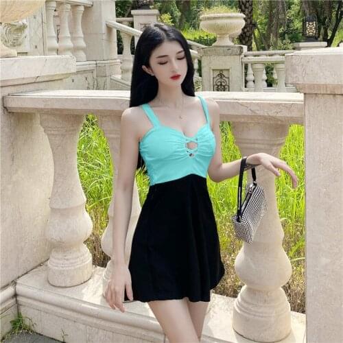 Real Shot 202 New Sexy Womens Low-Cut Hollow Backless Slim Suspender Mini Dress