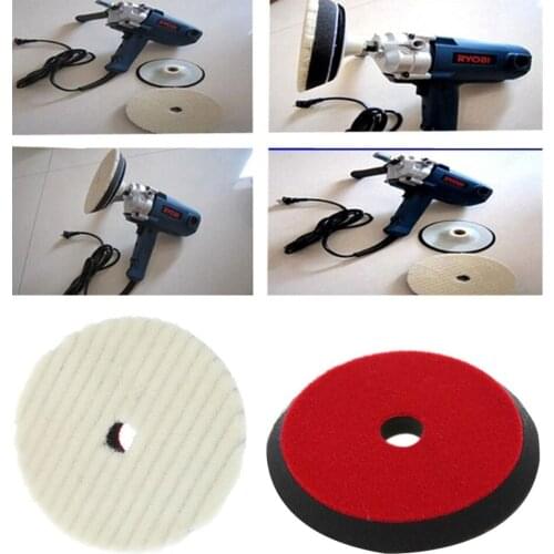 New Car Maintenance Wool Polishing Disc Polishing Sheep Towel Cleaning Pad Car Polishing Disc Wool Pad KitMaintenance Tools