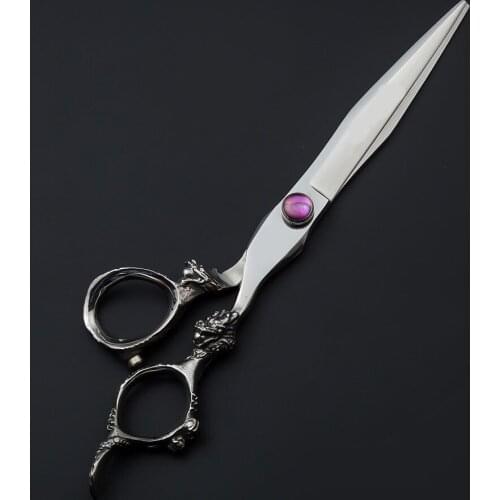 Pet hair cutting shear Scissors 7.0 inch Professional Japan 440c shears for dog grooming cutting Dragon handle scissors