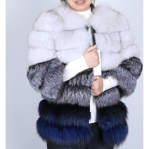 OFTBUY 2021 Brand New Luxury Fashion Real Fur Coat Winter Jacket Women Natural Fox Fur Long Outerwear Thick Warm Streetwear