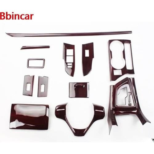 Bbincar Interior Front Steering Wheel Gear Shift Window Switch Botton AC Vent Accessories For Toyota Corolla 2014 2015 2016 LHD