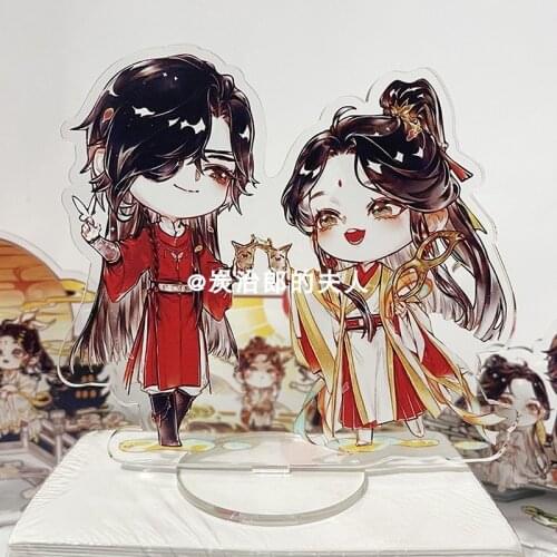 Anime Tian Guan Ci Fu Hua Cheng Xie Lian Stand Figure Model Plate Acrylic Desktop Toy Collection Decoration Fans Cosplay Gift