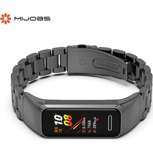 Strap For Huawei Band 4/Honor Band 5i Watch Metal Stainless Steel Replacement Wrist Bracelet for Huawei Smart Wristbands