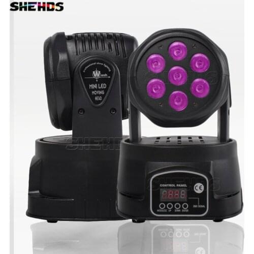 4Pcs SHEHDS 7x12w/18w RGBW LED Wash Moving Head Light For DJ Disco family party ball With DMX Controller Free Shipping