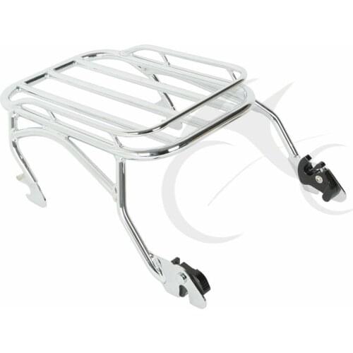 Motorcycle Detachable Solo Seat Luggage Rack For Harley Road King Custom FLHR 1997-2008 07