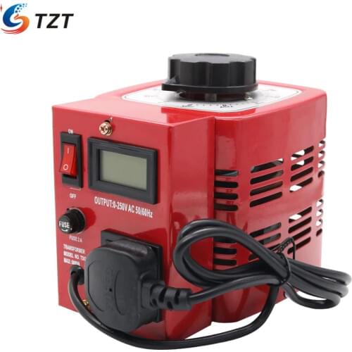TZT APS-500W 0.5KW 220V Variac Variable Transformer Voltage Regulator Powerstat 0-250V Output EU Plug