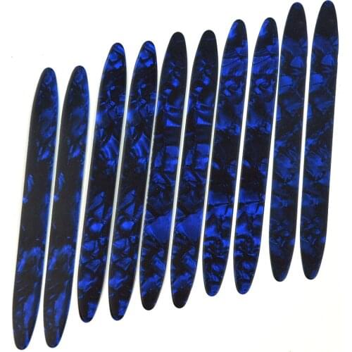 Lots of 10pcs 0.71mm Blue Pearl Celluloid Oud Picks Plectrums Reeshe Risha
