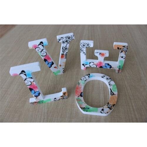 Spring scenery 1set Home Decoration Wood Wooden Letter Alphabet Word " love " "family " Free Standing Wedding Part Birthday