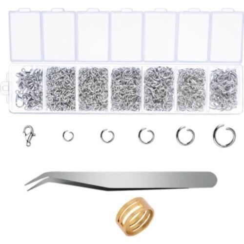 1Set Antique Bronze Silver/Gold DIY Handmade kit Jewelry accessory kit Lobster Clasps/Jump Rings Fit Jewelry Accessories for DIY