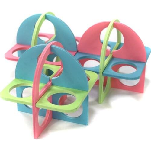 1Pc Hamsters Fitness Ring Hamster Sports Ladder Exercise Circle Pets Toys Colorful Pet Exercise Fitness Climbing Pet Supplies