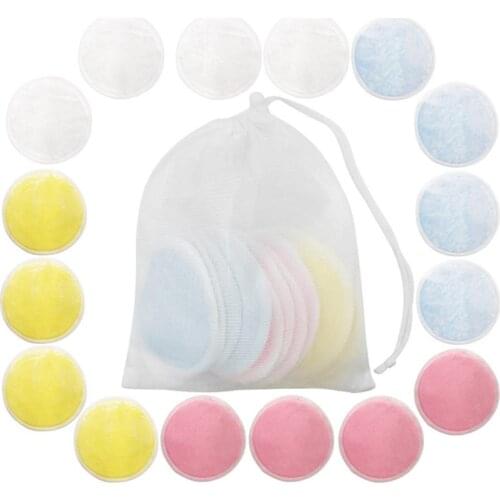 1Pcs Makeup Remover Pads Reusable Cotton Pads Make Up Facial Remover Bamboo Fiber Facial Skin Care Nursing Pads Skin Cleaning