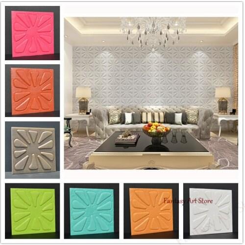 3d Wall Stickers Bedroom Decoration Panel Self-adhesive Wallpaper Living Room Kitchen Tv Background Home Decoration