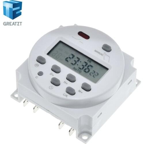 CN101A LCD time switch 12V 24V 110V 220V Time Relay Street lamp billboard power supply timer WITHOUT waterproof box