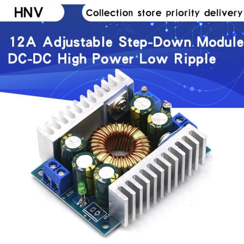 DC-DC High Power Low Ripple 12A Adjustable Step-down Module 95% Efficient Car Power Module