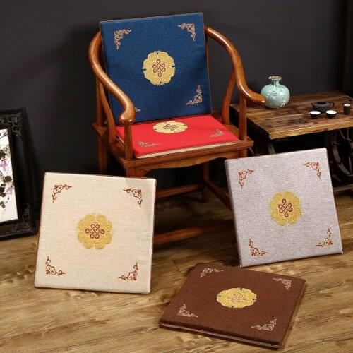 Home Decoration Chair Cushions Chinese Furniture Decorative Cushion Square Tatami Floor Seat Cushion Outdoor Garden Cushions