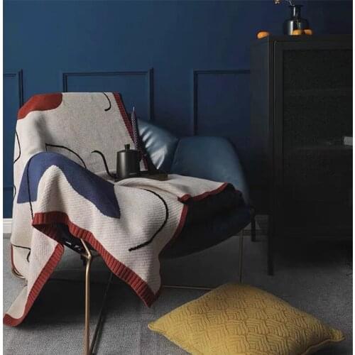 Nordic Cotton Thread Knitted Blanket For Spring Autumn Office Nappe Blanket Sofa Blanket Single Cover Leg Blankets Bohemian