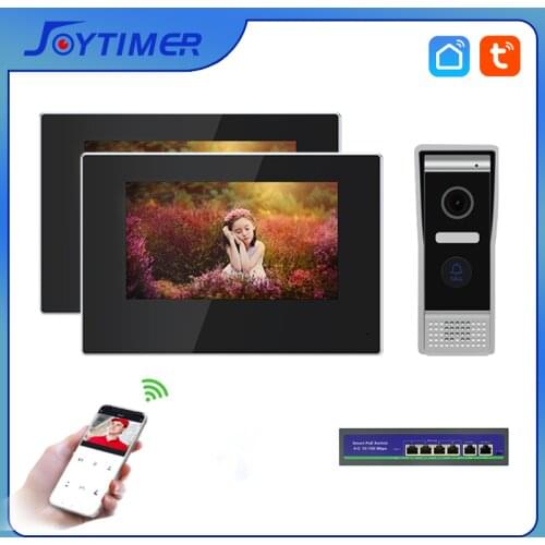 New video intercom for home smart HD video door phone 7-inch IP touch screen mobile detection support tuya app connection