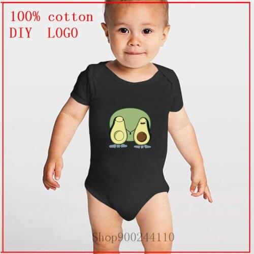 Infant Outfits Bodysuit Clothes Boys Girls Jumpsuit avocado baby mom dad pregnant newborn green family Short Sleeve Bodysuit