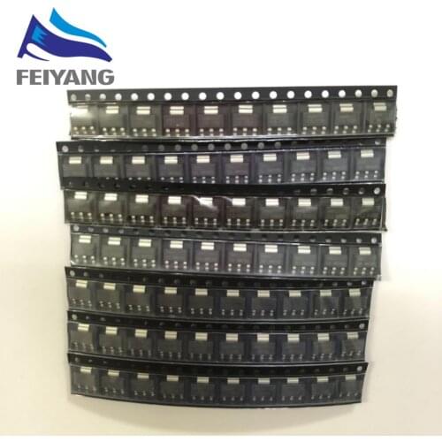 70pcs AMS1117 Voltage Regulator Kit 1.2V/1.5V/1.8V/2.5V/3.3V/5.0V/ADJ 1117 SOT-223 7 values Each 10PCS