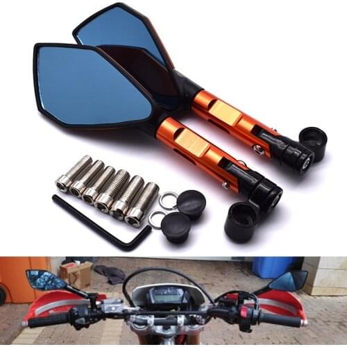 Motorcycle Universal 8mm 10mm Aluminum CNC rearview mirror For KTM RC8 / R 1290 Super Duke R 990 SuperDuke 690 Duk etc