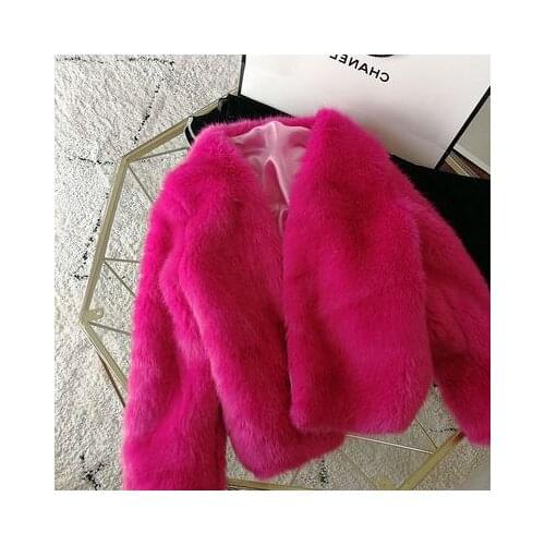 2020 New Style High-end Fashion Women Faux Fur Coat S97