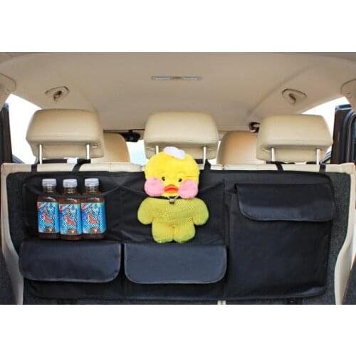 Car RV Camper Van SUV Rear Seat Back Storage Organizer Hanging Multi Use Pocket Tidying Bag Truck Car Interior Accessories