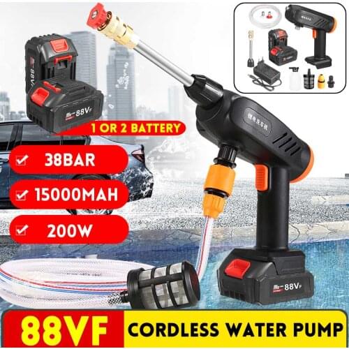 15000mAh 30Bar Wireless High Pressure Car Wash Water Spay Gun Portable Car Washer Foam Generator for Makita 18VBattery