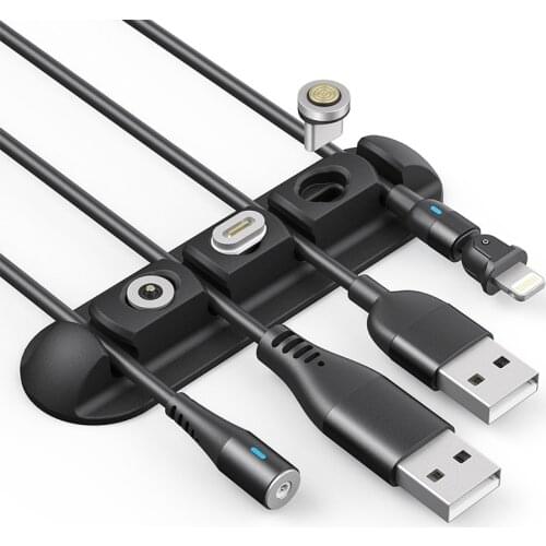 Portable Magnetic Cable Plug Case 3 in 1 Storage Box For iPhone Micro USB Type C Plug Case Connector Storage Box Case