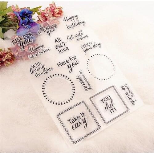 15x21cm Love Letter Clear Stamps Transparent Seal Silicone Seal TPR Christmas Wedding Roller Stamps DIY Scrapbook Album Card
