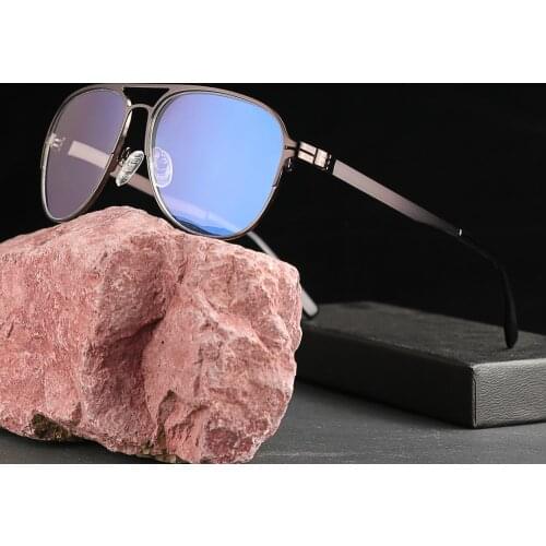 Titanium Alloy Anti-blue Progressive Multifocal Reading Glasses Smart Zoom Reading Glasses Men Far Near Presbyopic Glass