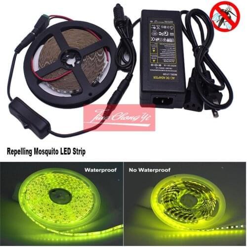 1M/2M/5M Set Insect-Repelling LED Strip DC5V/12V 2835 Camping Lamp Indoor Outdoor Lighting for Hiking USB Repellent LED Light