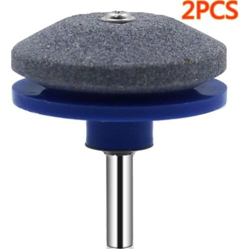2PCS 50MM Lawn Mower Sharpener Lawnmower Blade Sharpener Universal Grinding Rotary Drill Universal Grinding Rotary Drill Cuts