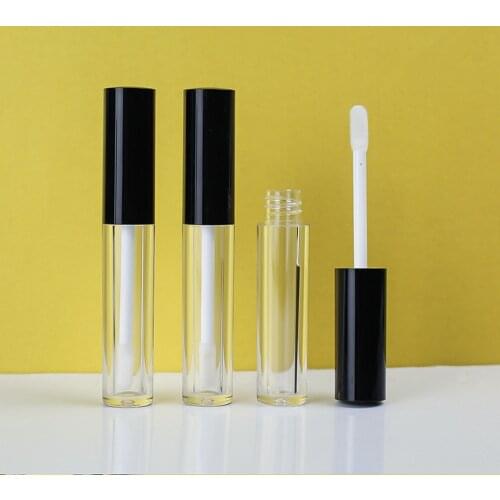 50pcs 2ml DIY Lip Gloss Tube Empty Clear Plastic Lipgloss Containers with Wand for Base Gel Oil Balm Bulk Cosmetic Packaging