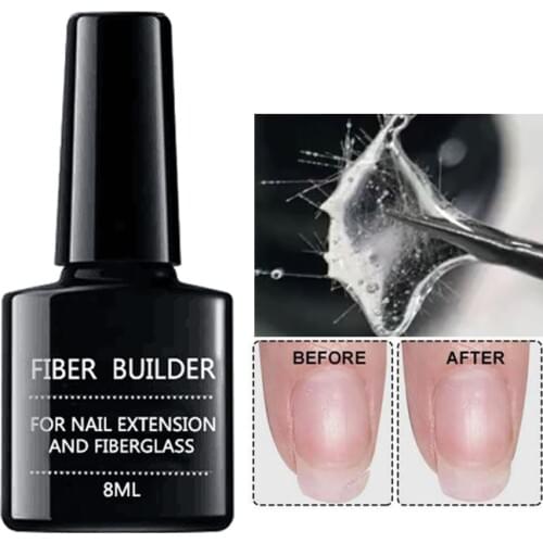 1Bottle Fibernails Fiberglass Gel Nail Extension Acrylic Tips Quick Extension Fibernails Acrylic Tips Manicure DIY Nail Salon