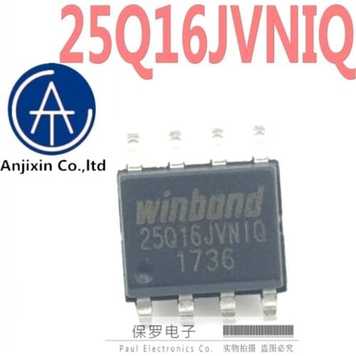 10pcs 100% orginal new memory W25Q16JVSNIQ 25Q16JVNIQ SOP-8 SMD W25Q16 in stock