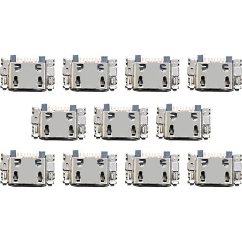 10Pcs/Lot Micro USB 7Pin Jack Connector Socket Data Charging Port Tail Plug For Samsung Mobile Phone G532 I8262 J5 J7 J5008