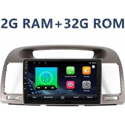 2din 9inch car Android GPS navigation Multimedia Player for toyota camry2002 2003 2004 2005 2006 with radio BT WIFI FM Map Video