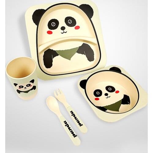 Bamboo Fiber 5 Piece Mama Set Panda