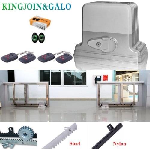 Heavy duty 3600lbs 1800kg electric sliding gate motor/automatic gate opener engine with 4 remote controls 4m racks