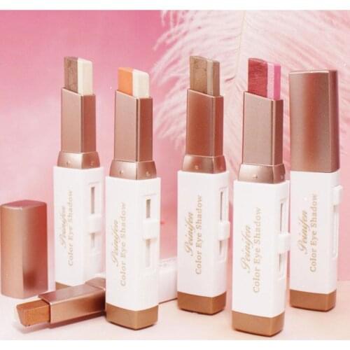 25g Two-tone Matte Pearlescent Eye shadow Lazy Eyeshadow Stick Easy To Color Gradient New Design Waterproof Lasting Beauty