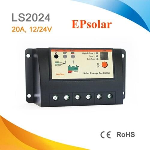 EPsolar LandStar series 20A 12v 24v auto work PWM solar charge controller