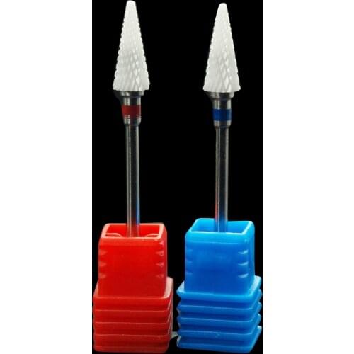 KIMAXCOLA Ceramic Nail Drill Bit Electric File Nail Manicure Pedicure machine accessories 3/32" Shank nail cleaner bit M0514