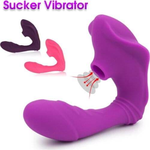 Clitoral Sucking G Spot Dildo Vibrator with 10 Powerful Frequency Clit Sucker Charging Clitoris Stimulator Sex Toys for Women