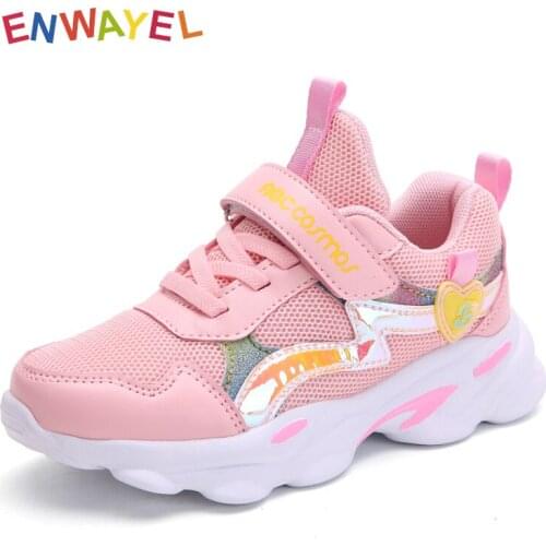 ENWAYEL sport Sneakers kids shoes for girls 2021 mesh Breathable running children Child Casual Students school footwear