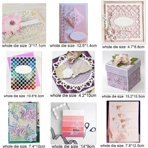 Metal cutting dies frame background new cut die mold decoration Scrapbooking paper craft knife mould blade punch stencils dies