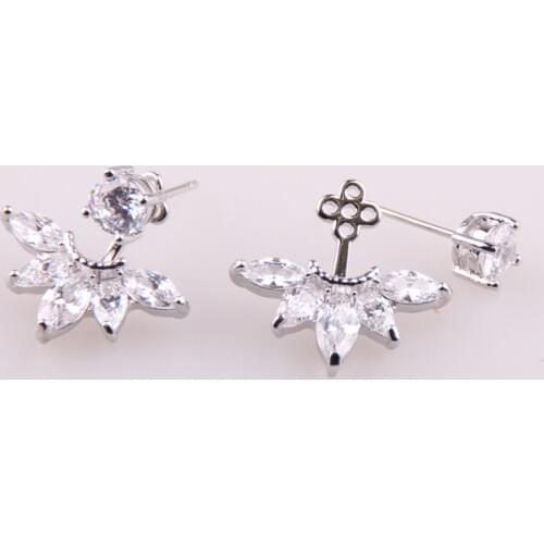 MOODPC Fashion Stud Earrings with ircon classic personality wild mosaic rhinestones earring For Women